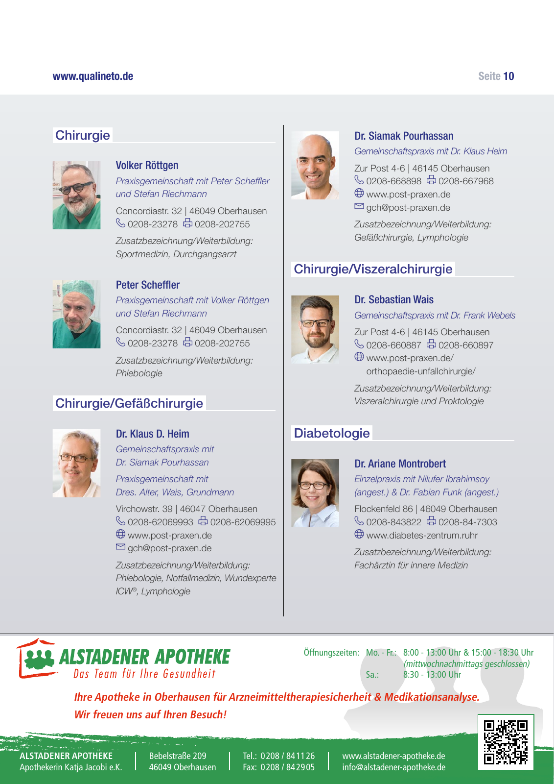 Vorschau Quali-Net O. - Qualitätsnetz Oberhausener Ärzte e.V. Seite 10